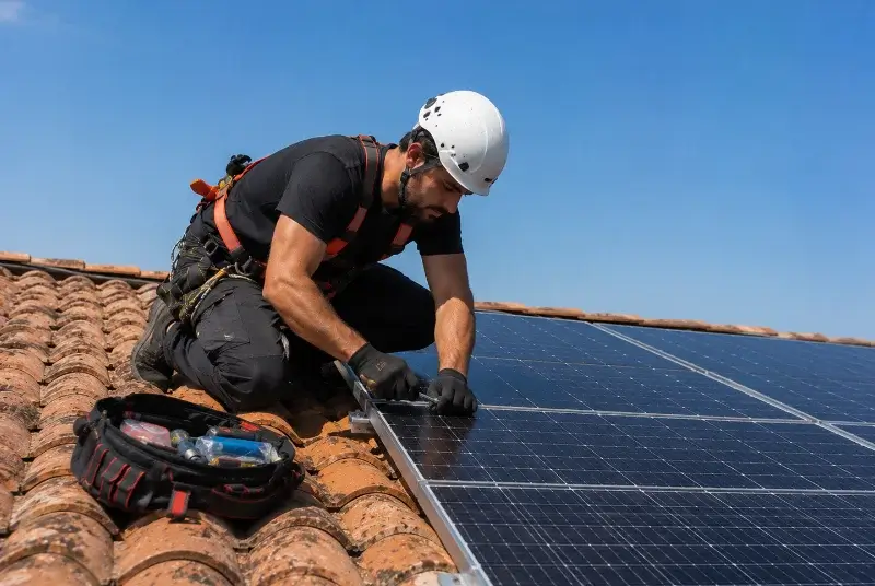 Maintenance et monitoring de panneaux solaires à la Chapelle-de-la-Tour