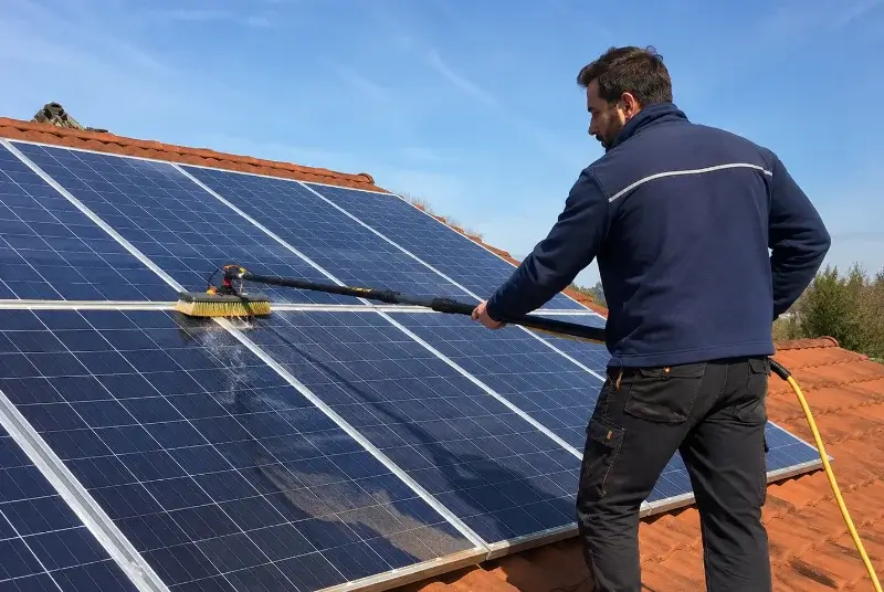 Nettoyage et entretien de panneaux solaires à la Chapelle-de-la-Tour